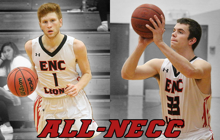Men’s Basketball’s Crandell, Rice Selected to All-NECC Second Team