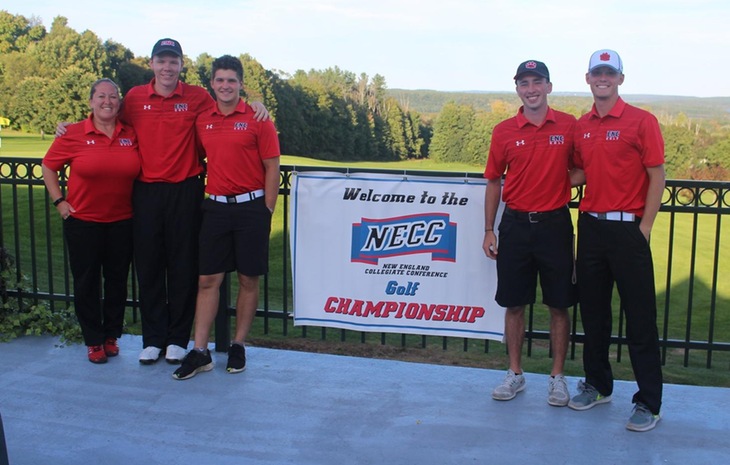 Men’s Golf Finishes Fourth at NECC Championships; Waldroop Collects All-NECC Accolades