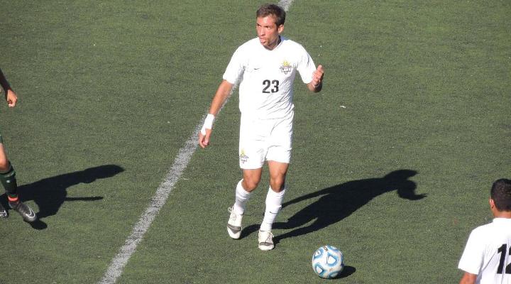 Men’s Soccer Downs Wentworth 4-1, Earns First Conference Win