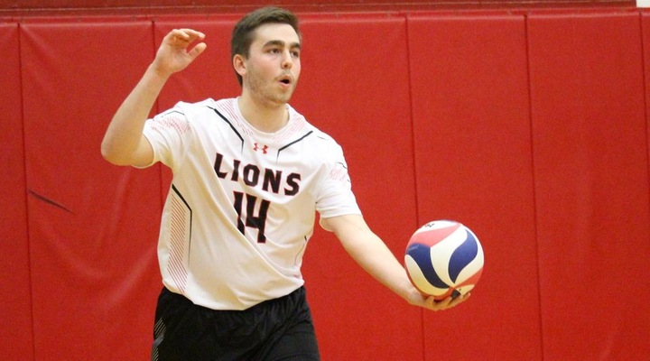 Men’s Volleyball Deals 19 Aces in 3-0 Win Over Lesley