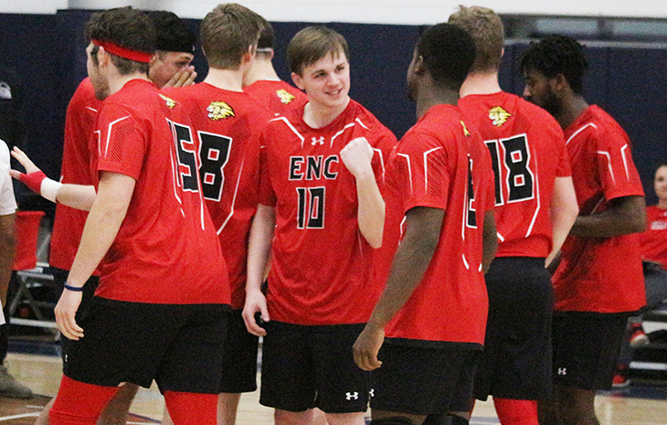 Fourth-Seeded Men’s Volleyball Heads to Top-Seeded Elms in NECC Tournament Semifinals Thursday