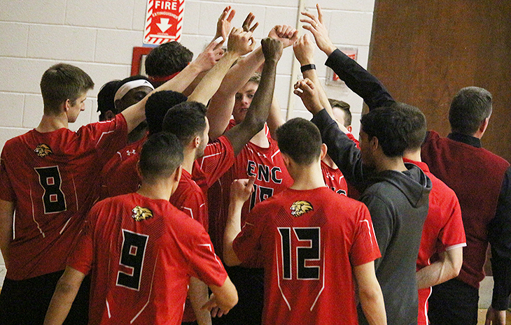 Fourth-Seeded Men’s Volleyball Faces No. 5 Seed Newbury in NECC Tournament Tuesday