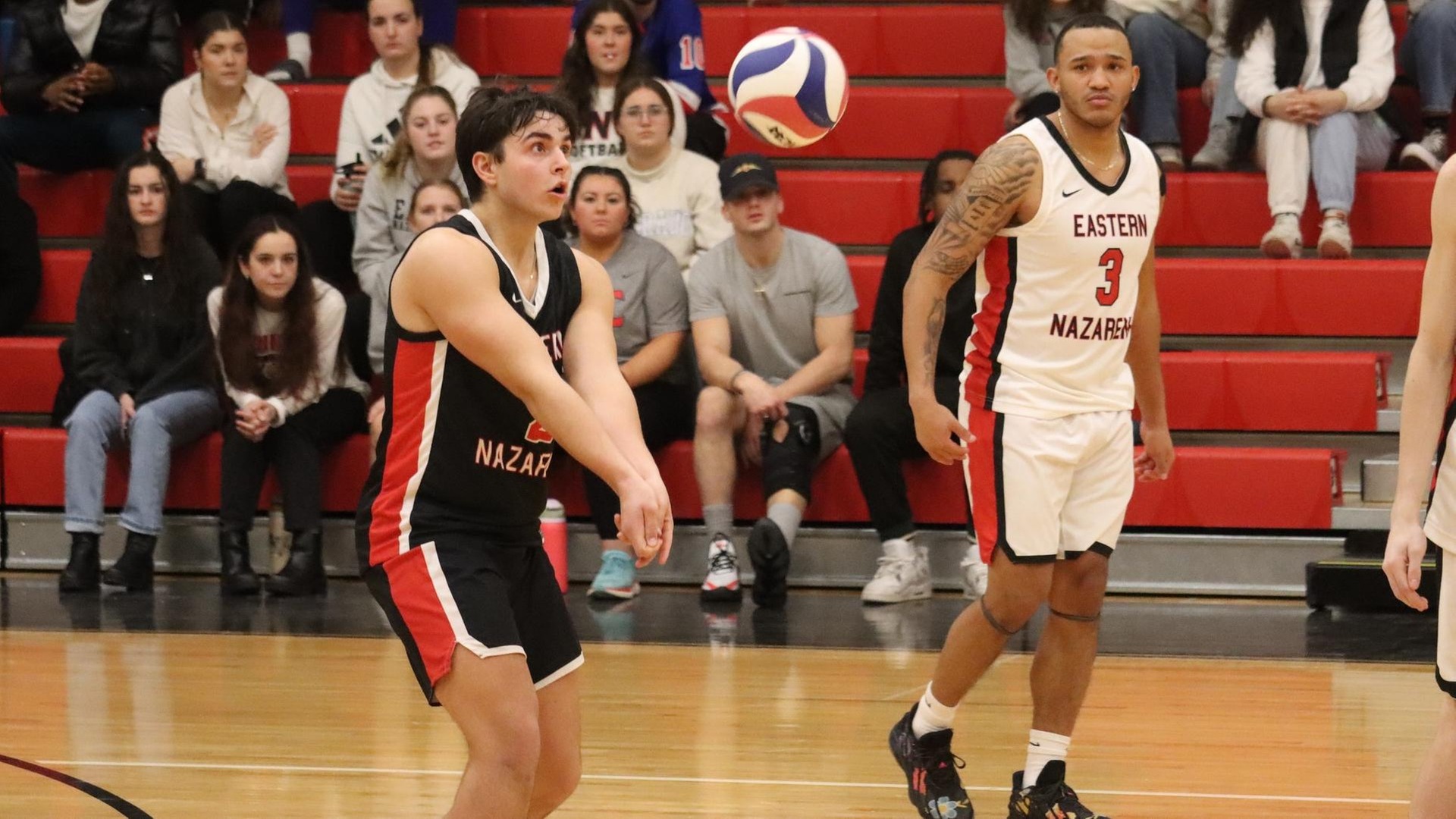 Men’s Volleyball Tripped Up at Rivier, 3-1