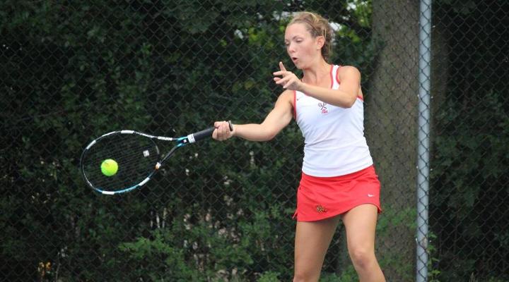 Women’s Tennis Nets First Victory at Lesley Thursday, 5-4