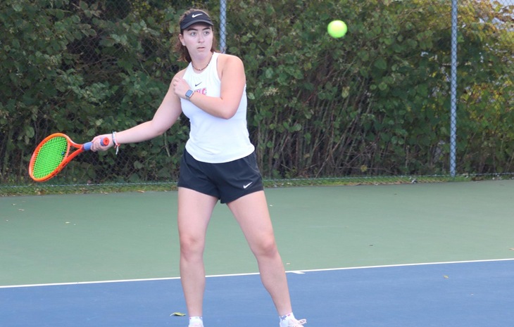 Women’s Tennis Tops Vermont State Lyndon 8-1 in NAC Debut