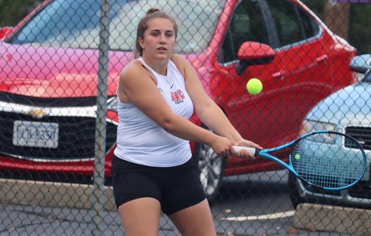 Women’s Tennis Edged at Bridgewater State, 5-4