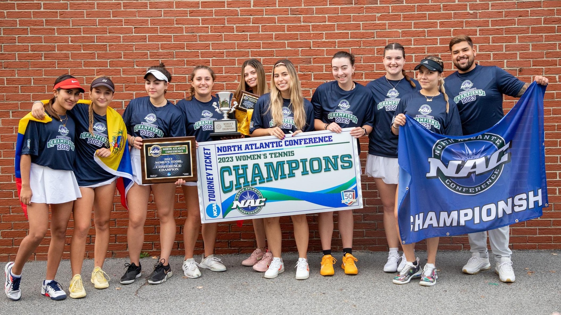 Women’s Tennis Claims North Atlantic Conference Crown, Defeats Lesley in Finals
