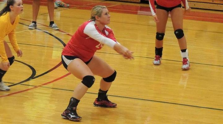 Volleyball Falls to Regis in Home-Opener, 3-1