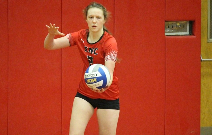 Women’s Volleyball’s Comeback Bid Falls Short in Five at University of New England