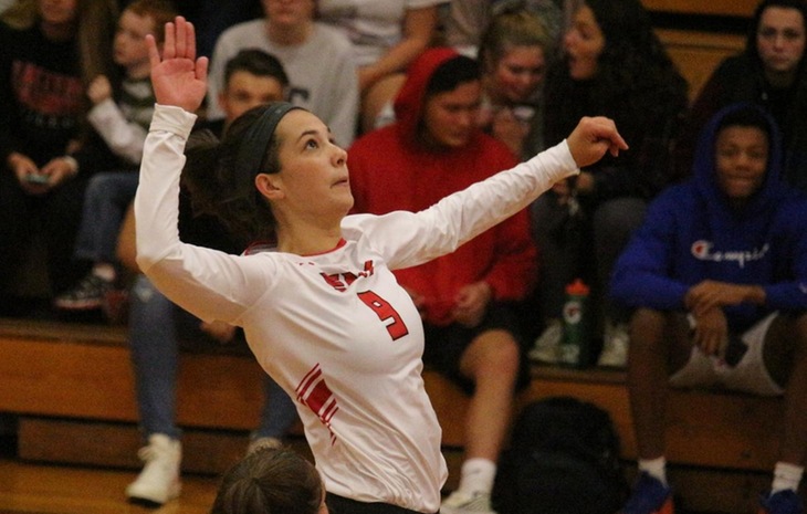 League-Leading Women’s Volleyball Triumphs at Dean, 3-0