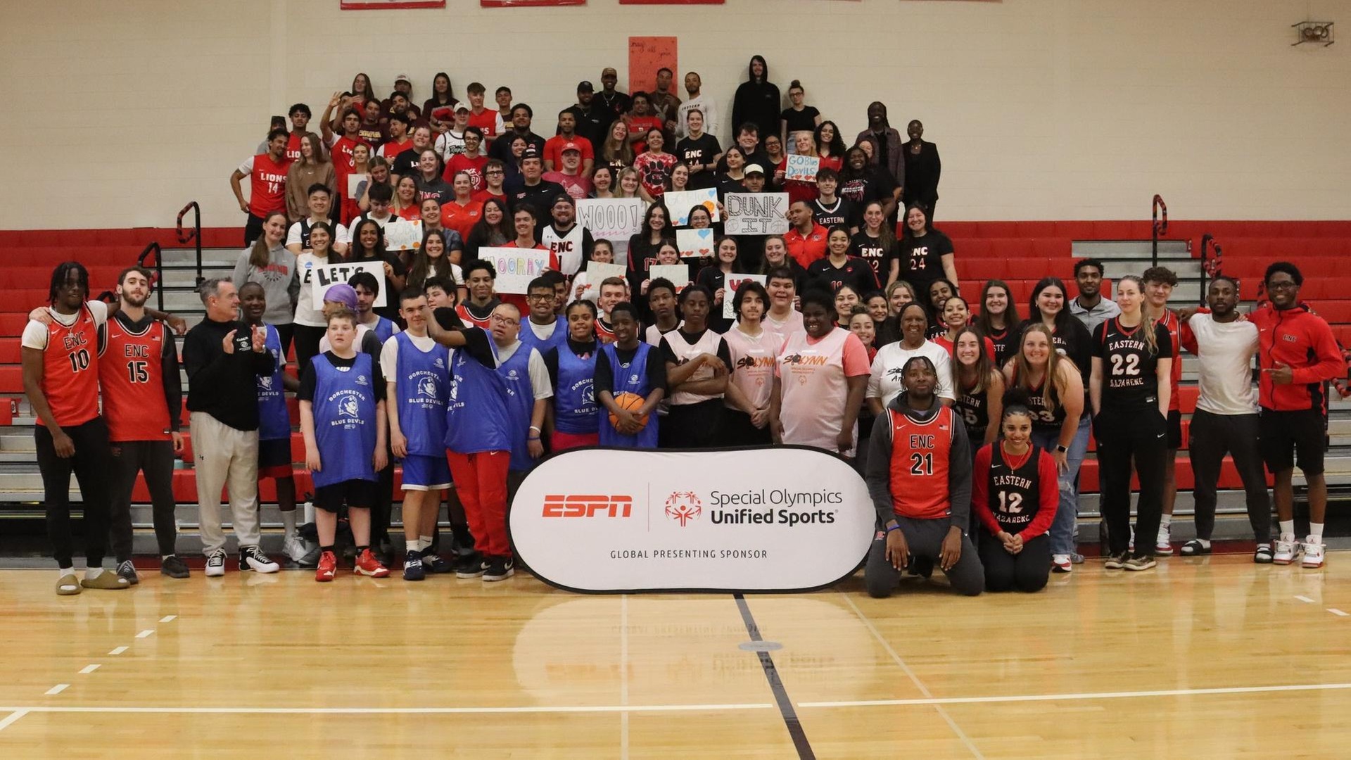 ENC Student-Athlete Advisory Committee (SAAC) Hosts Special Olympic Unified Basketball Event