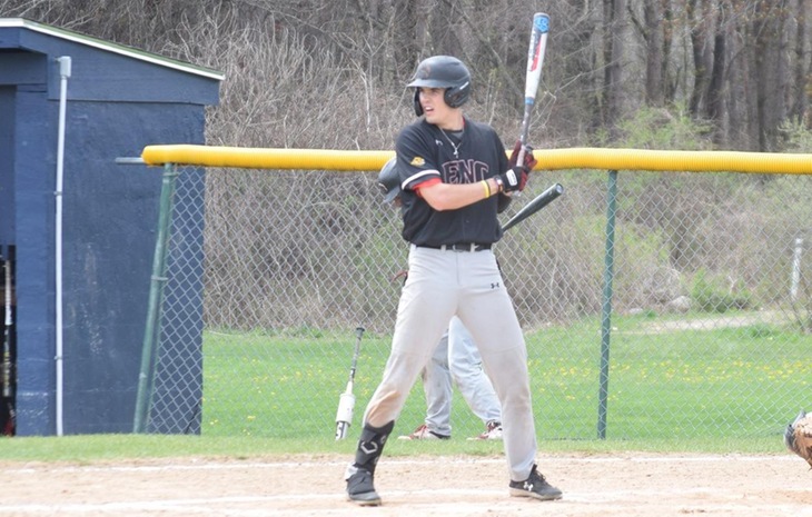Baseball Downed by Mitchell, Tops Lesley in NECC Tournament Action
