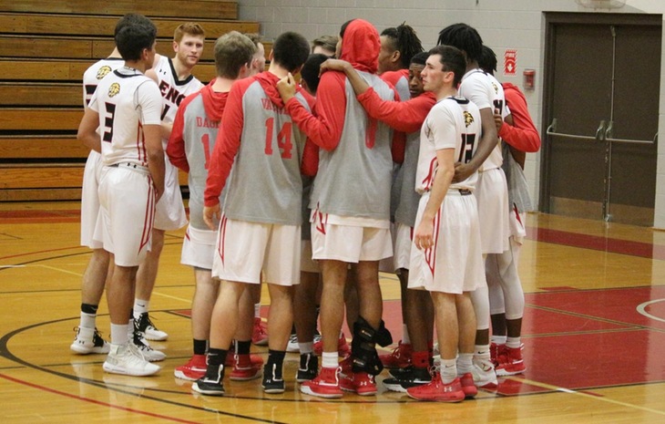 Men’s Basketball Falls at New England College, 73-59
