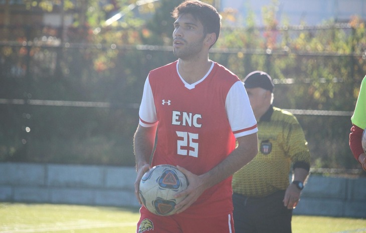 Men’s Soccer Falls at New England College, 4-2
