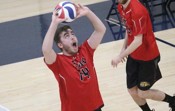Men’s Volleyball Powers Past Pine Manor 3-0 Thursday