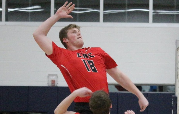 Men’s Volleyball Clipped at Nichols, 3-1, in First-Ever Matchup