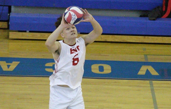 Men’s Volleyball Earns 3-0 Win at Emerson
