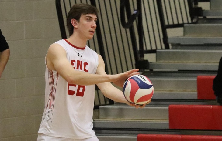 Third-seeded Men’s Volleyball Sweeps No. 6 Seed Sage in NECC Tournament First Round