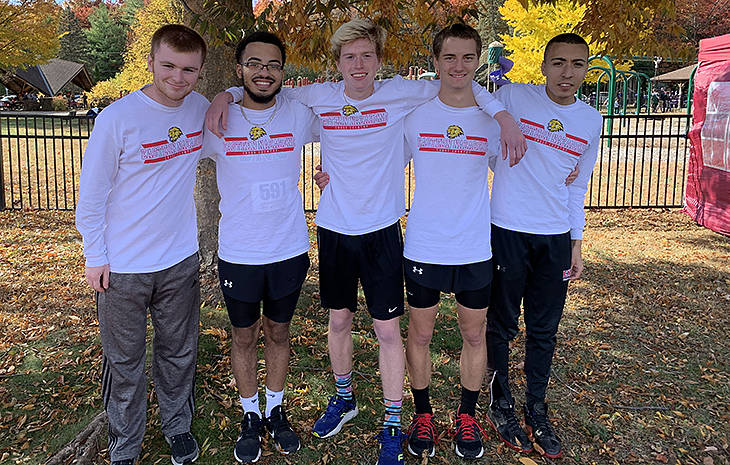 Men’s Cross Country Claims Second at NECC Championships; Four Runners Earn All-NECC Honors