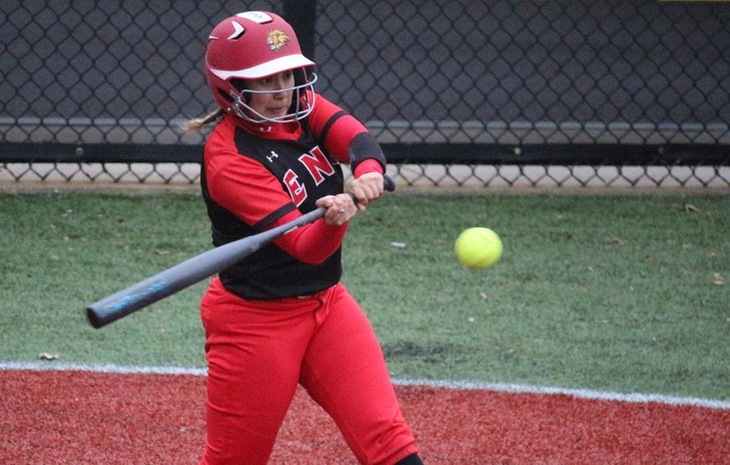 Softball Edged in NECC Tournament by New England College, 1-0