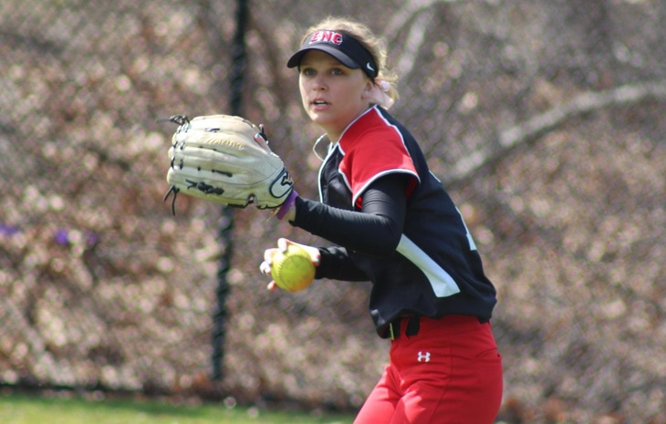 Softball Opens League Play with Split Against New England College