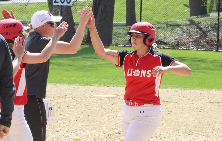 Adams Reaches 100 Career Hits as Softball Splits Road Doubleheader at New England College Sunday