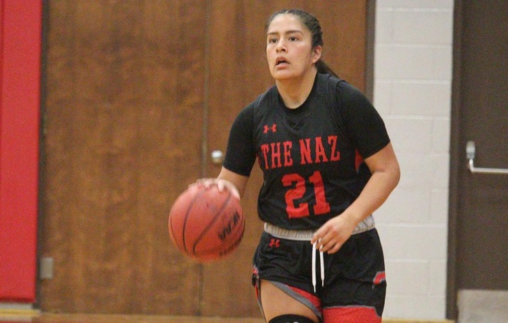 Women’s Hoops Remains Unbeaten in NECC Play with 77-70 Win at Mitchell