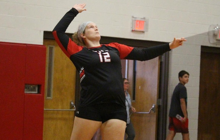 Women’s Volleyball Triumphs 3-0 at Mitchell Tuesday