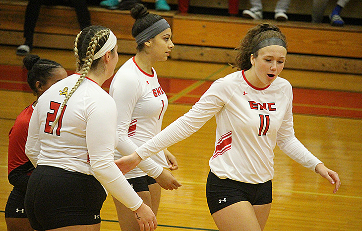 Top-Seed Women’s Volleyball Hosts #4 Seed Mitchell in NECC Semifinals Friday