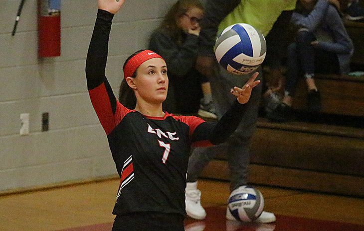 Top-Seeded Women’s Volleyball Returns to NECC Finals with Thrilling 3-2 Win Over #4 Mitchell