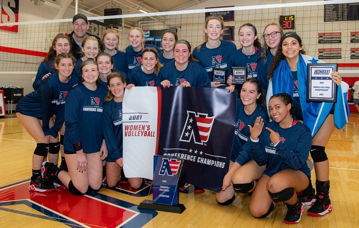 Women’s Volleyball Clinches Second-Straight NECC Crown, Defeats New England College 3-1