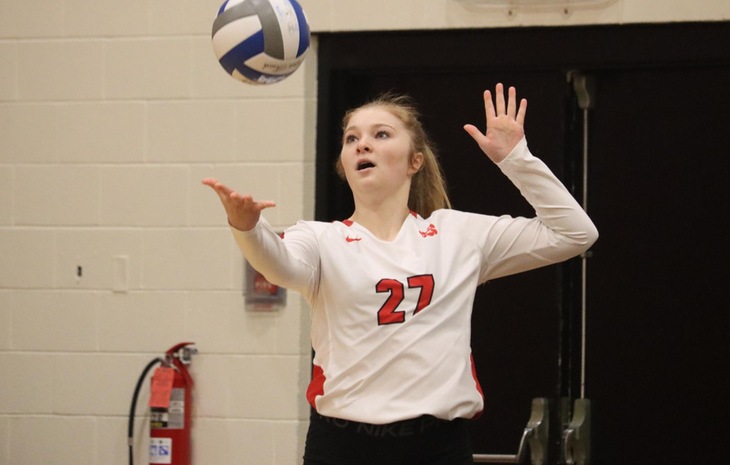 Top-Seeded Women’s Volleyball Downs Lesley 3-0, Advances to Fourth NECC Tournament Finals