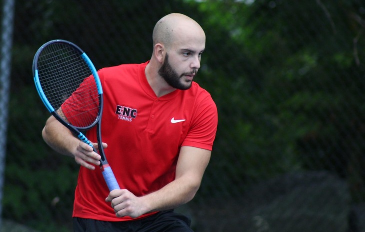 Men’s Tennis Downed at Nationally-Ranked Ave Maria, 7-0