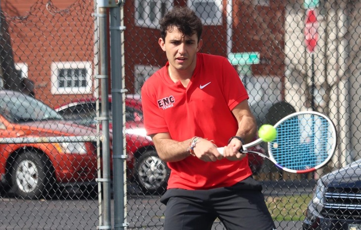 Men’s Tennis Doubles Up Regis in GNAC Opener, 6-3