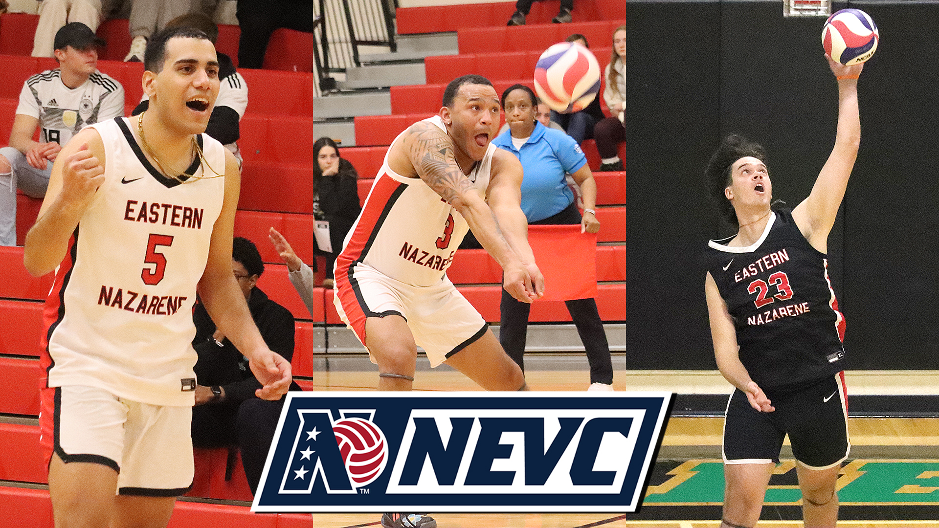 Men’s Volleyball Garners Three All-NEVC Selections